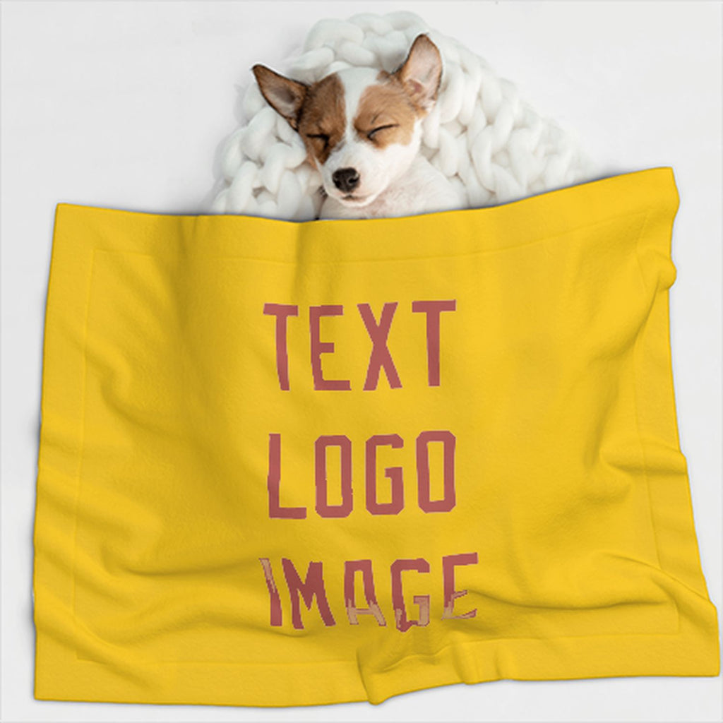 Custom Gold Copper Rose Pet Blanket