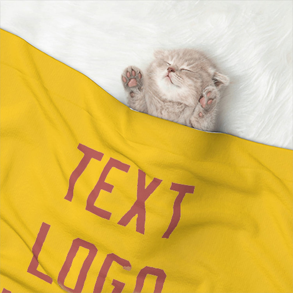 Custom Gold Copper Rose Pet Blanket