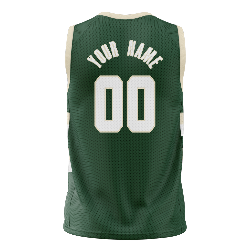 Custom Kelly Green & White Colors Design Sports Basketball Jersey BS01MB031502