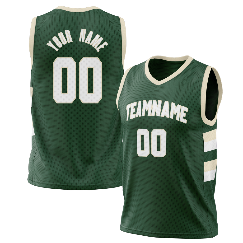 Custom Kelly Green & White Colors Design Sports Basketball Jersey BS01MB031502