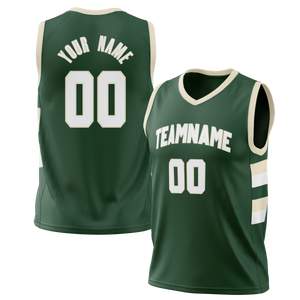 Custom Kelly Green & White Colors Design Sports Basketball Jersey BS01MB031502