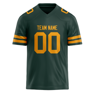 Custom Kelly Green & Gold Colors Design Sports Football Jersey FT01GBP031513