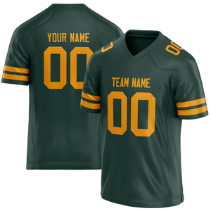 Custom Kelly Green & Gold Colors Design Sports Football Jersey FT01GBP031513