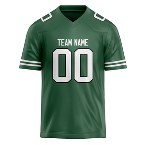 Custom Kelly Green & White Colors Design Sports Football Jersey FT01NYJ011502