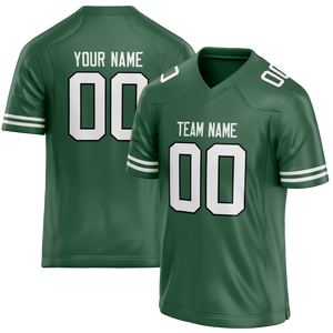 Custom Kelly Green & White Colors Design Sports Football Jersey FT01NYJ011502