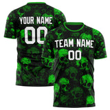 Custom Green Skull Soccer Jersey FT04240816SK020