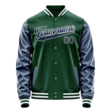 Custom Kelly-Green Royal Solid Color Varsity Letterman Jacket JA02240617ZF222