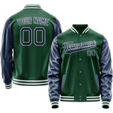 Custom Kelly-Green Royal Solid Color Varsity Letterman Jacket JA02240617ZF222