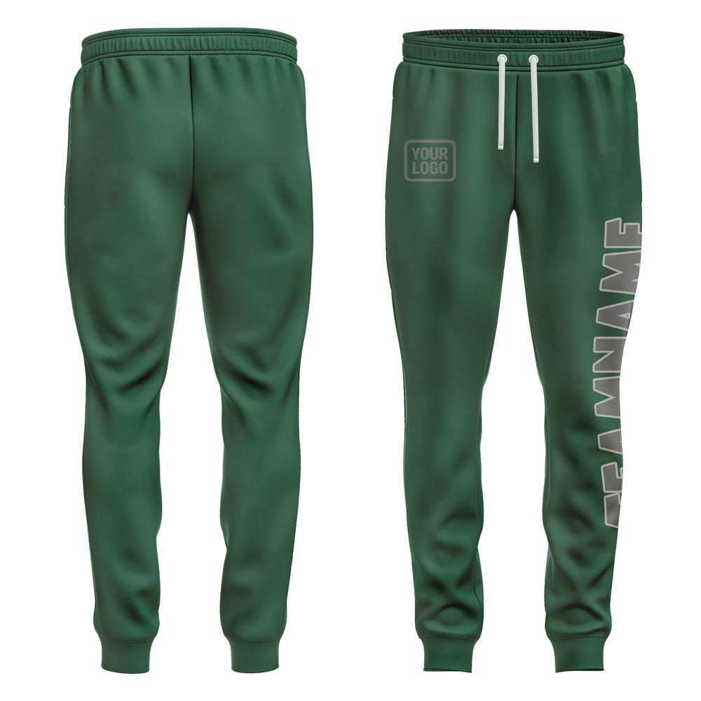 Custom Green Dark Grey Pants