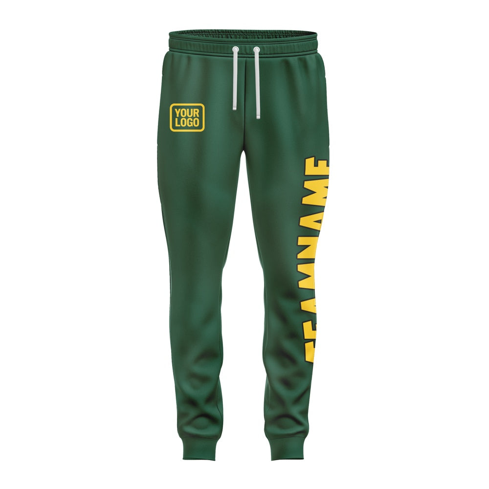 Custom Green Gold Pants
