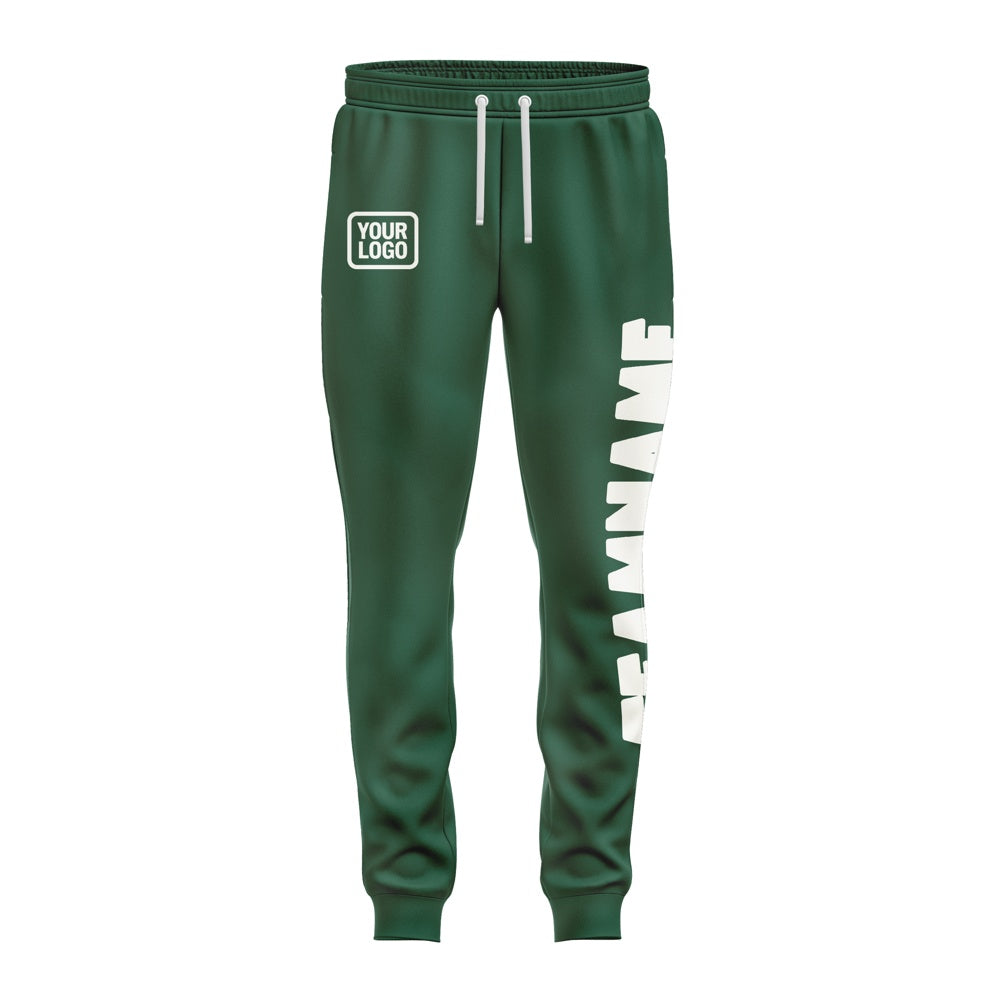 Custom Green White Pants
