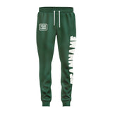 Custom Green White Pants