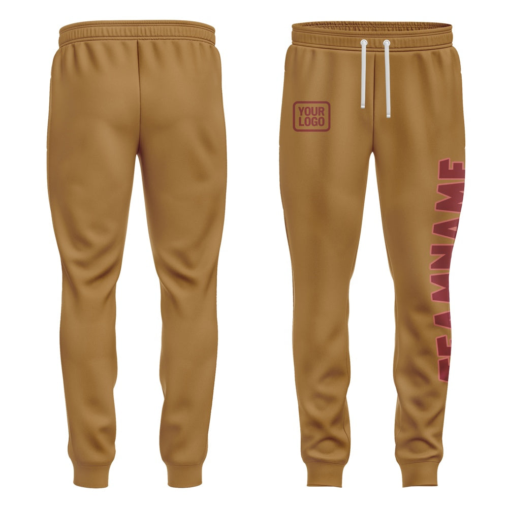 Custom Khaki Crimson Red Pants