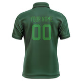Custom Green Emerald Green Short-Sleeve Polo Shirt
