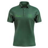 Custom Green Emerald Green Short-Sleeve Polo Shirt