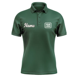 Custom Green Cream Short-Sleeve Polo Shirt