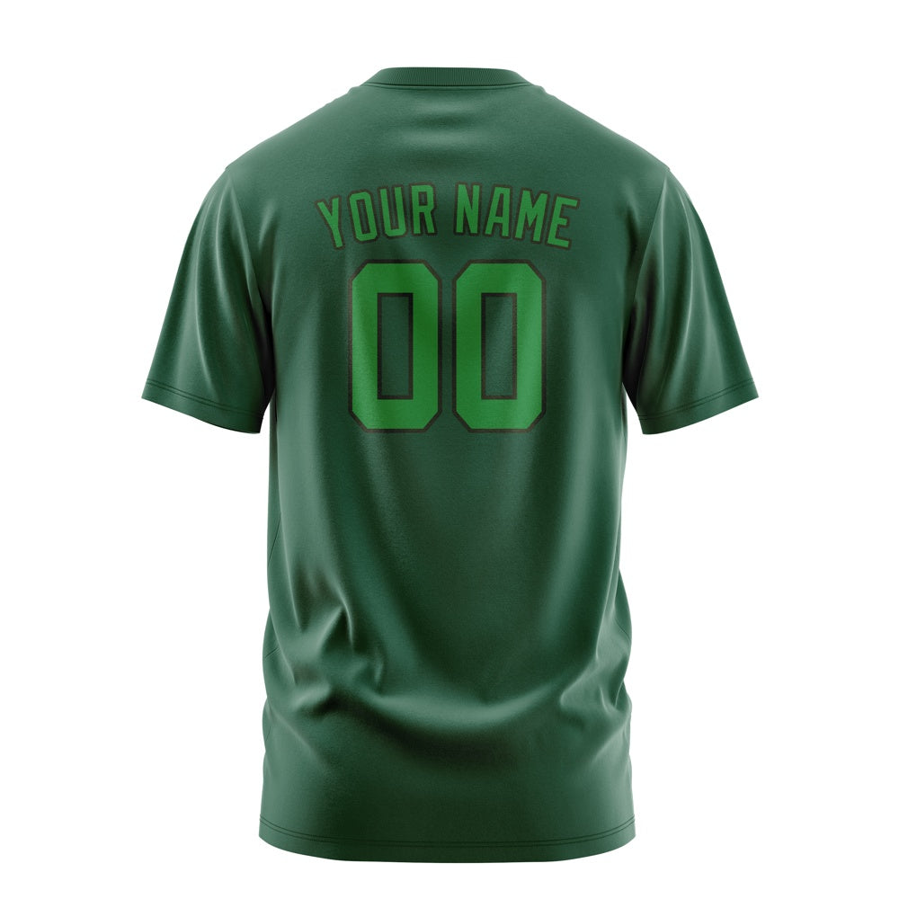 Custom Green Emerald Green T-Shirt