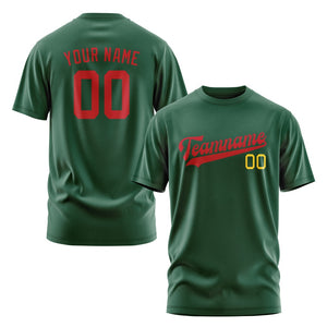 Custom Green Red T-Shirt