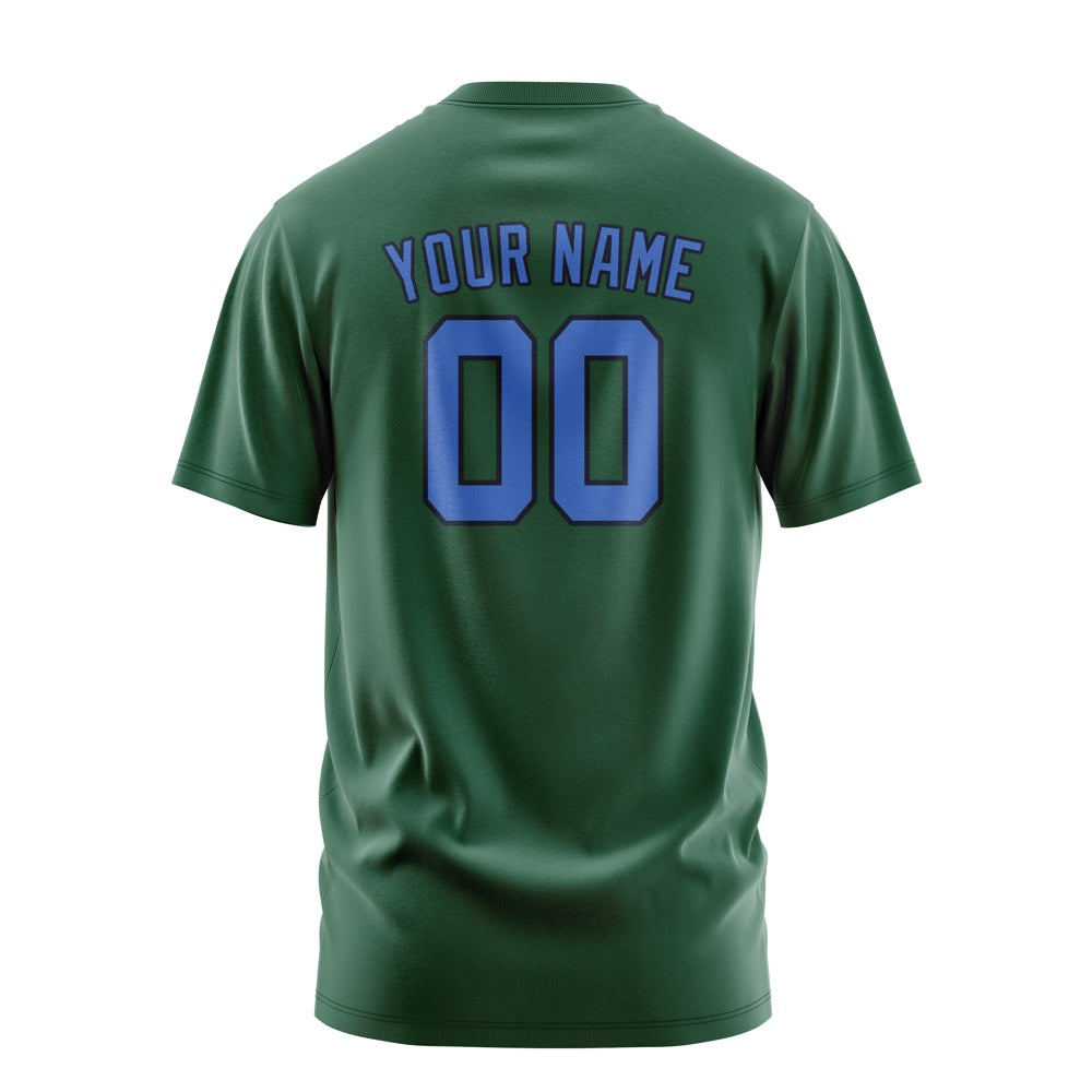 Custom Green Sky Blue T-Shirt