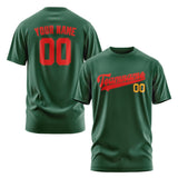 Custom Green Orange Red T-Shirt