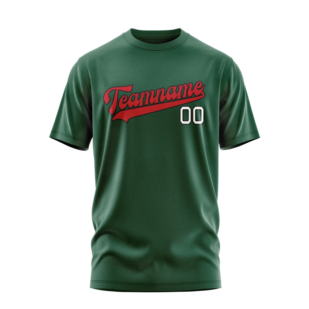 Custom Green Red T-Shirt