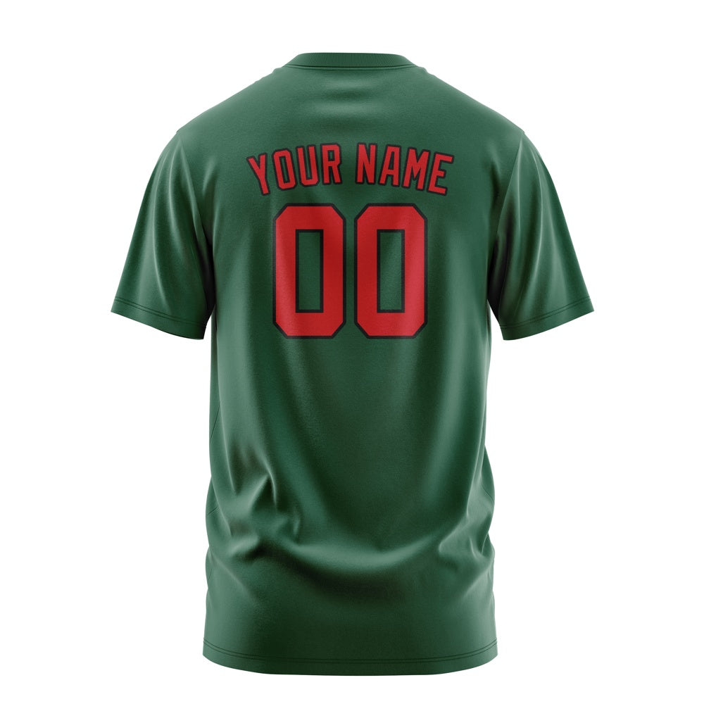 Custom Green Red T-Shirt