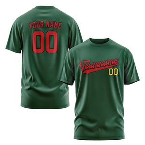 Custom Green Red T-Shirt