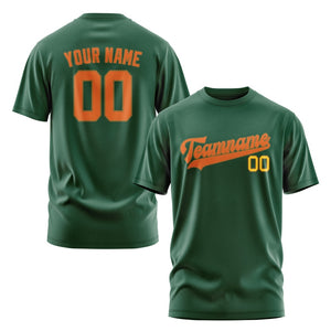Custom Green Orange T-Shirt