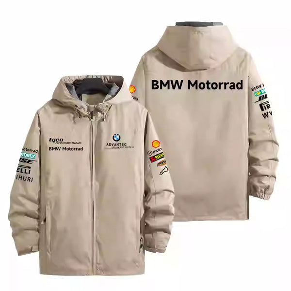 Sports Hooded Jacket Motorcycle Black Windbreaker main image 0