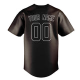 Custom Brown & White Colors Design Sports Baseball Jersey