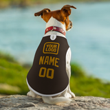 Custom Brown Yellow Pet Vest