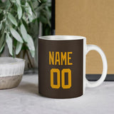 Custom Brown Yellow Mug