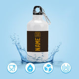 Custom Brown Yellow Sports Bottle