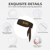 Custom Brown Yellow Headband