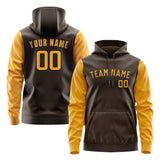 Custom Brown Yellow Hoodie