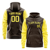 Custom Brown Light Yellow Hoodie