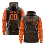 Custom Brown Orange Hoodie