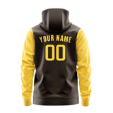 Custom Brown Gold Hoodie 0101303001B31730