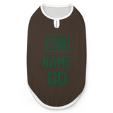 Custom Brown Green Pet Vest