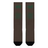 Custom Brown Green Knee-High Sock