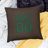 Custom Brown Green Pillowcase