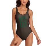 Custom Brown Green Swimsuit