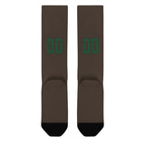 Custom Brown Green Knee-High Sock