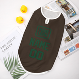 Custom Brown Green Pet Vest