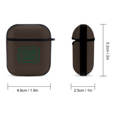 Custom Brown Green AirPods Case