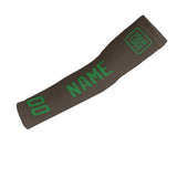 Custom Brown Emerald Green Arm Sleeve