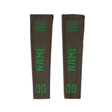 Custom Brown Emerald Green Arm Sleeve