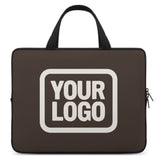 Custom Brown Cream Laptop Bag