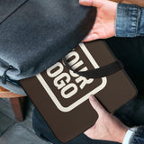Custom Brown Cream Laptop Bag