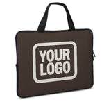 Custom Brown Cream Laptop Bag